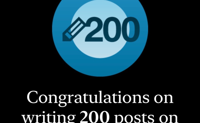 Yes! Two hundred posts!